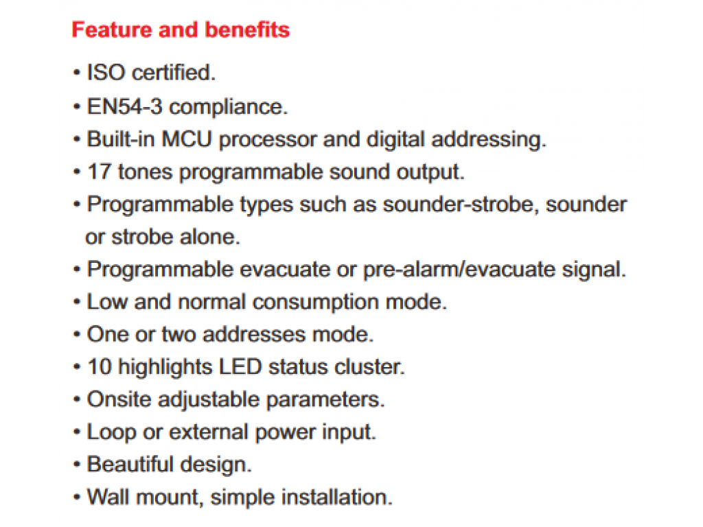 Intelligent Sounder Strobe TX7301